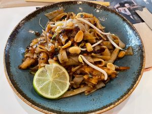 Pad thai with heura  at UDON in Malaga