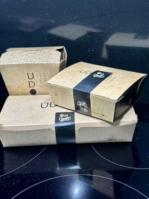 Takeaway packaging   at UDON in Malaga