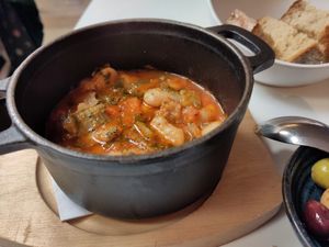 Beans stew at Strofilia in Brussels