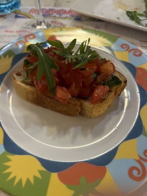 Bruschetta appetizer  at Rossopomodoro in Venice