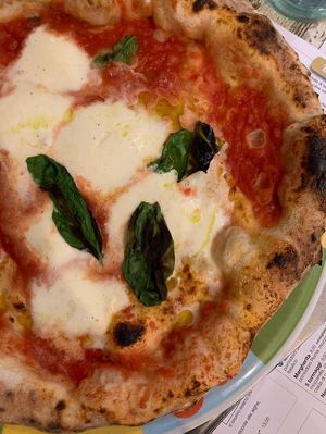 Vegan rice mozzarella!! the best vegan cheese I ever had at Rossopomodoro in Venice