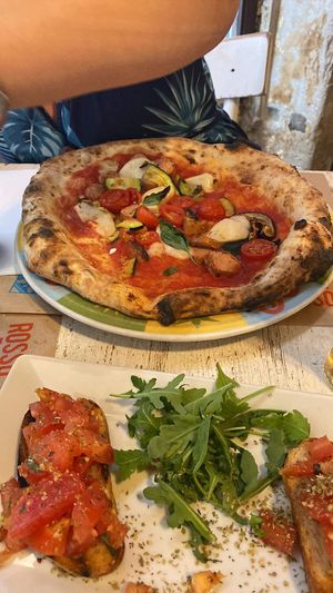 Vegan pizza  at Rossopomodoro in Venice