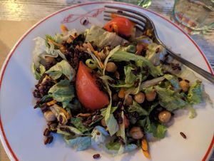 Half of the salad at Rossopomodoro in Venice