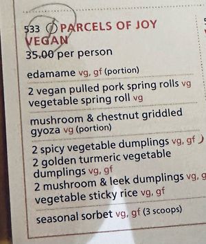 Parcels of joy! Has there ever been a better description of vegan dim sum? at Ping Pong Dim Sum in London