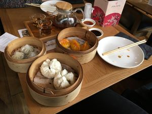 Dumplings at Ping Pong Dim Sum in London