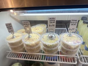 Prepared cold salads  at Seitan's Helper in Brooklyn