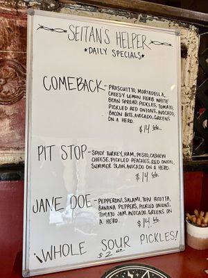 Specials  at Seitan's Helper in Brooklyn