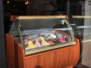 Vegan counter  at Dark Sugars in East London