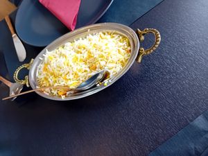 Portion of rice at Sunand in Noordwijk