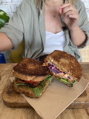 BBQ jackfruit sandwich   at PLANT SHACK - Altea in Altea