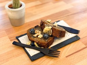 Blueberry and walnut banana bread  at PLANT SHACK - Altea in Altea