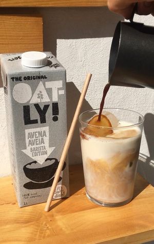ICED LATTE WITH OAT MILK at PLANT SHACK - Altea in Altea