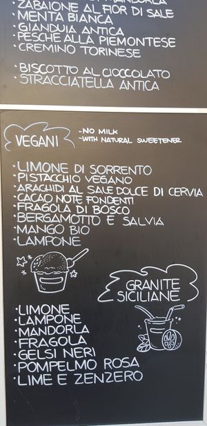 I had a coppetta with arachidi al sale dolce di cervia and bergamotto e salvia: delicious! at Gelateria Loggetta in Mantova