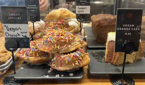 Donuts, cake  at Plank Coffee in Healdsburg