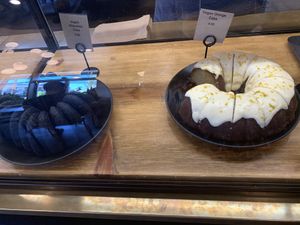Vegan cakes at Plank Coffee in Healdsburg
