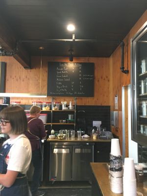 Menu at Plank Coffee in Healdsburg