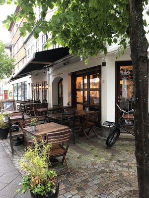  Vue from the street at Café Korn in Roskilde