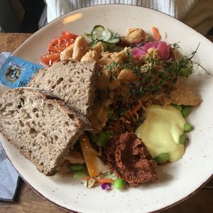 Vegetarian salad (can be made vegan!) at Café Korn in Roskilde