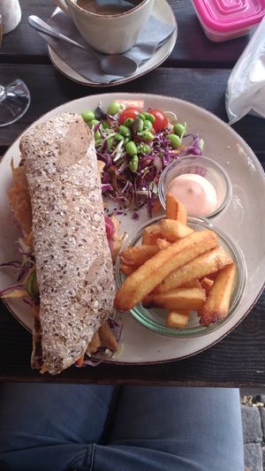 Chickenless sandwich  at Café Korn in Roskilde