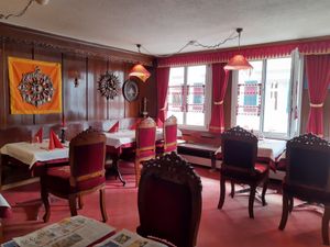 Interior upstairs at Indian Palace in St Gallen