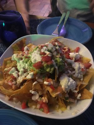 Vegan nachos  at Azul Frida in Barcelona