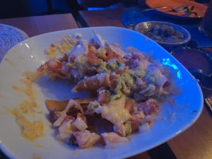 Nachos Frida veganos at Azul Frida in Barcelona