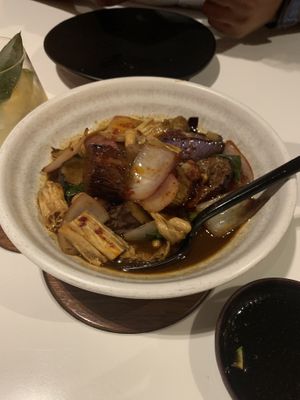 Kung Pao Eggplant at PLANTA Queen in Toronto