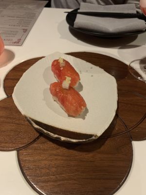 Ahi Watermelon Nigiri 🍣  at PLANTA Queen in Toronto