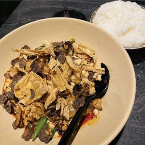 This tofu dish was amazing!!  at PLANTA Queen in Toronto