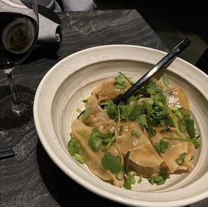 Dumplings at PLANTA Queen in Toronto