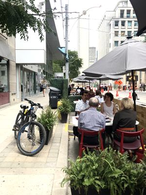 Patio at PLANTA Queen in Toronto
