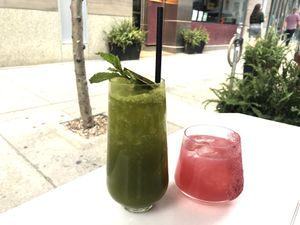 Matcha mojito + lych please at PLANTA Queen in Toronto