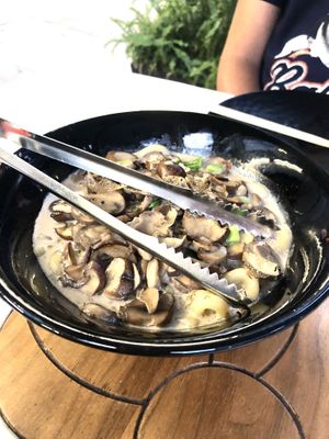 Udon noodles at PLANTA Queen in Toronto