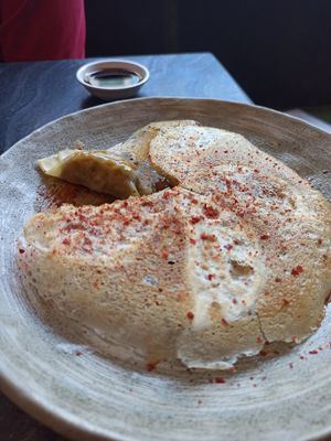 Crispy gyoza at PLANTA Queen in Toronto