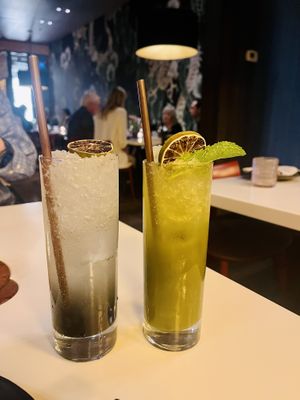 Dark & Stormy and the Matcha Mojito  at PLANTA Queen in Toronto