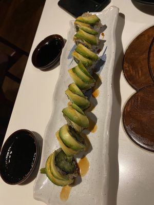 Dragon rolls  at PLANTA Queen in Toronto