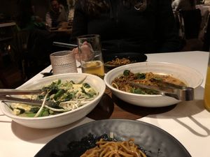 Hakka Noodles & Dan Dan Noodles  at PLANTA Queen in Toronto