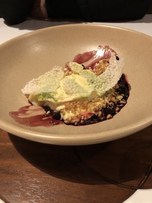 I don’t remember the name of this dessert, but it is one of the most perfectly sublime sweet dishes I have ever tasted! 💖  at PLANTA Queen in Toronto