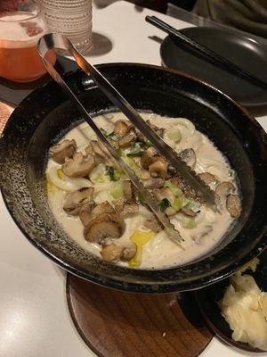 Udon noodles  at PLANTA Queen in Toronto