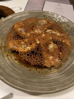 Crispy dumplings  at PLANTA Queen in Toronto