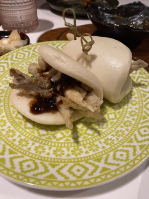Bao buns  at PLANTA Queen in Toronto