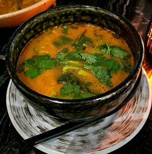 Coconut Tom Yum Soup at PLANTA Queen in Toronto