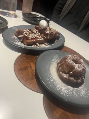  French toast and monkey bread   at PLANTA Queen in Toronto