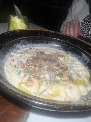 Vegan truffle udon #Veganuary at PLANTA Queen in Toronto