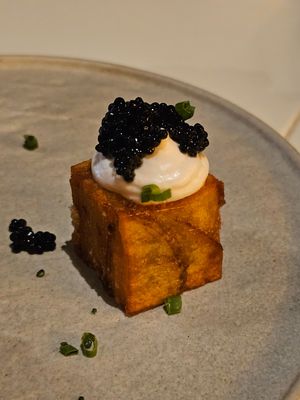 1000 layer crispy potatoes at PLANTA Queen in Toronto