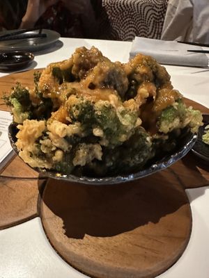 Broccoli tempura  at PLANTA Queen in Toronto