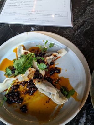 Dumplings at PLANTA Queen in Toronto