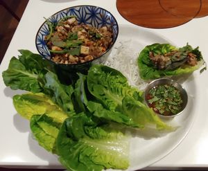 Thai Lettuce Wraps at PLANTA Queen in Toronto