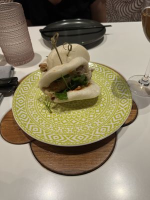 Mushroom bau buns  at PLANTA Queen in Toronto