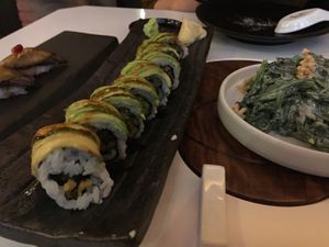 Dragon roll at PLANTA Queen in Toronto